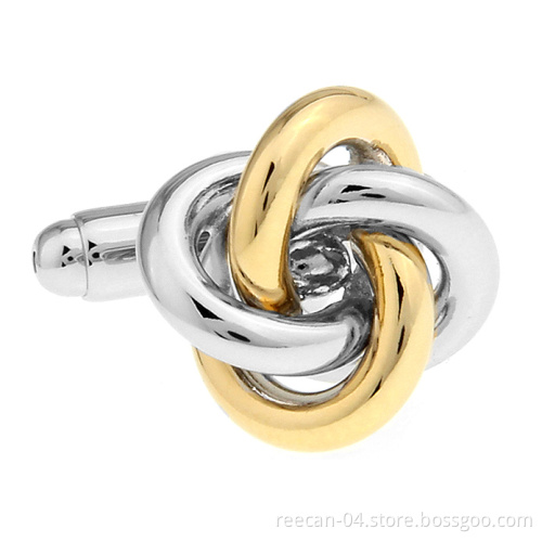 Floor Price Double Sides Plating Gold Cufflink